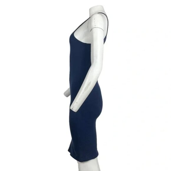 Sleeveless Midi Bodycon Dress Blue - Picture 2 of 3